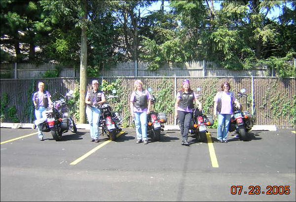 Motorcycle club or group picture