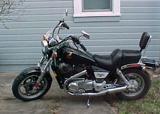 1986 Honda motorcycle seat shadow