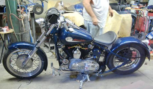 Motorcycle Picture of a 1969 Harley-Davidson XLCH Custom Low Rider chopper