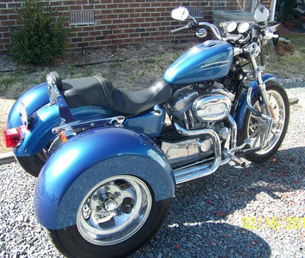 Motorcycle Picture of a 2005 Harley-Davidson Sportster 883XL Trike