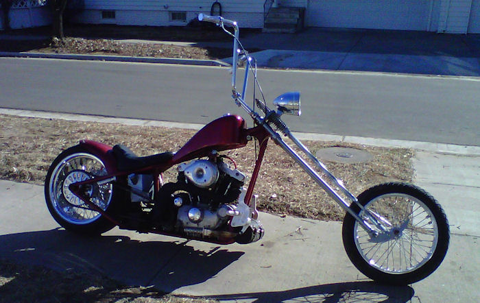 Motorcycle Picture of a 1974 Iron Head Chopper