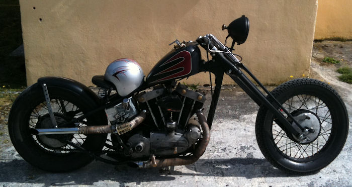 Motorcycle Picture of a 1970 H-D XLCH Sportster Custom Chopper