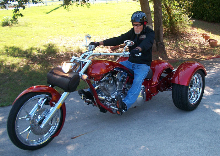 Motorcycle trike picture of a 2007 Big Bear Chopper w/American Trike kit