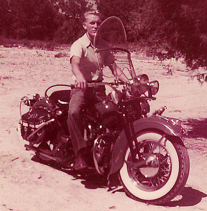 Motorcycle Picture of a 1954 Harley-Davidson