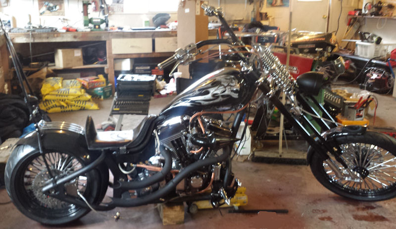 Motorcycle Picture of a Custom Chopper