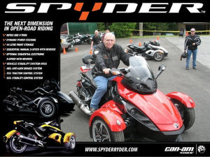 Motorcycle picture of Walt on a 2008 Can-Am Spyder Roadster