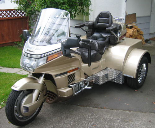 Motorcycle Picture of a 1991 Honda Gold Wing w/Custom trike conversion