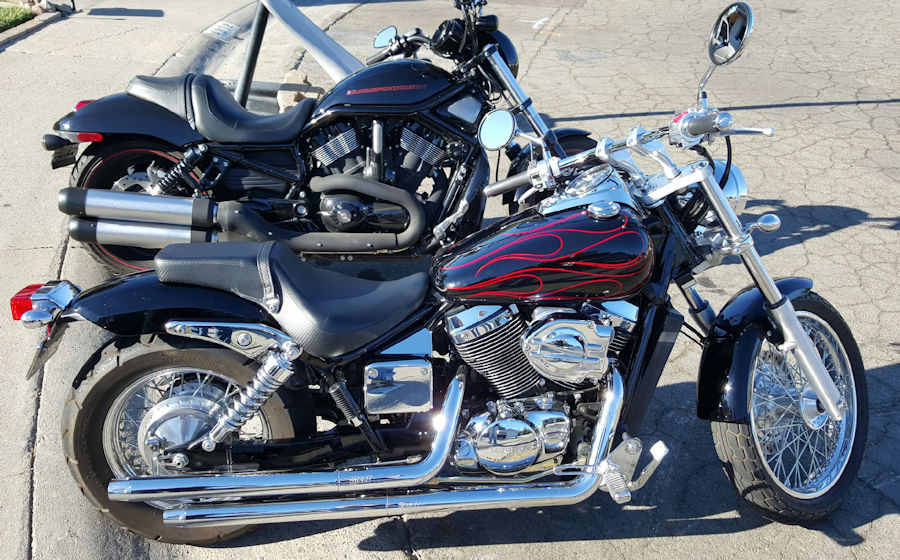 Motorcycle Picture of a 2007 Honda Shadow Spirit 750